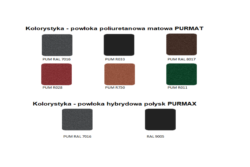 Pruszyński kolorystyka PURMAT i PURMAX