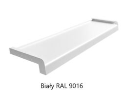 Biały RAL 9016 parapety zewnętrzne stalowe softline