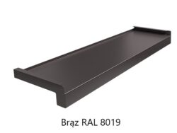 Brąz RAL 8019 parapety zewnętrzne aluminiowe