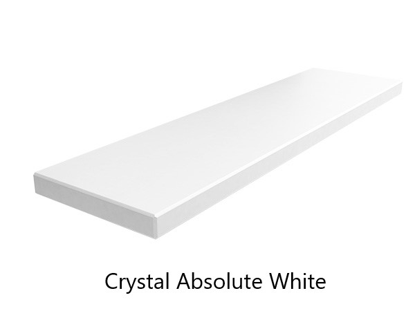 Crystal Absolute White parapet wewnętrzny konglomerat kwarcowy