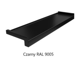 Czarny RAL 9005 parapety zewnętrzne stalowe