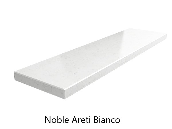 Noble Areti Bianco parapet wewnętrzny konglomerat kwarcowy