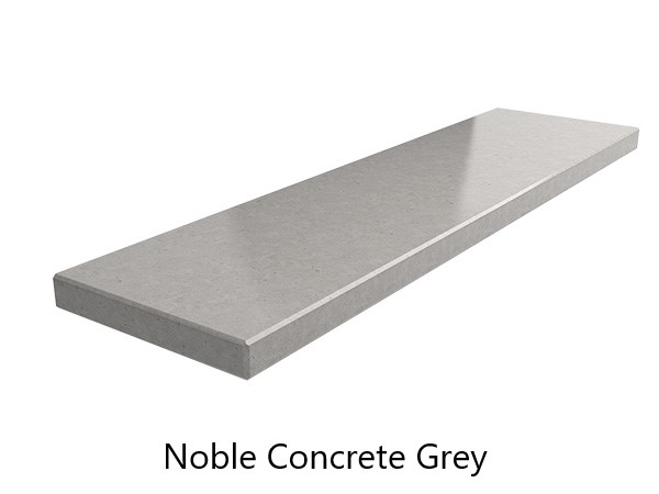 Noble Concrete Grey parapet wewnętrzny konglomerat kwarcowy