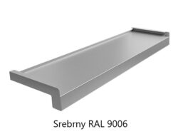 Srebrny RAL 9006 parapety zewnętrzne stalowe