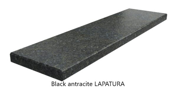 Parapet uniwersalny granit - Black antracite LAPATURA